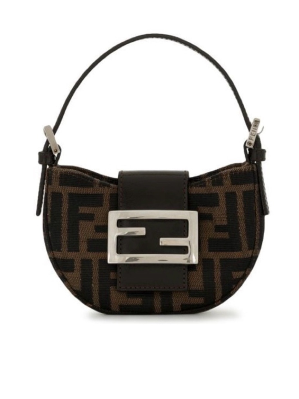 Fendi Mini Zucca Croissant Pochette Handbag